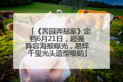 《酱园弄悬案》定档6月21日，超强阵容海报曝光，易烊千玺光头造型吸睛