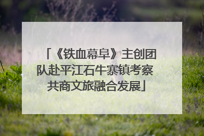 《铁血幕阜》主创团队赴平江石牛寨镇考察 共商文旅融合发展