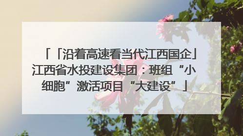 「沿着高速看当代江西国企」江西省水投建设集团：班组“小细胞”激活项目“大建设”