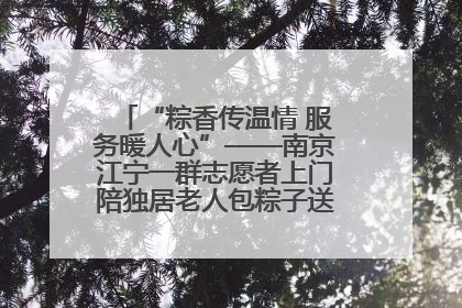 “粽香传温情 服务暖人心”——南京江宁一群志愿者上门陪独居老人包粽子送去节日的欢乐