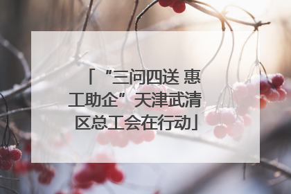 “三问四送 惠工助企”天津武清区总工会在行动