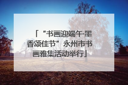 “书画迎端午·墨香颂佳节”永州市书画雅集活动举行