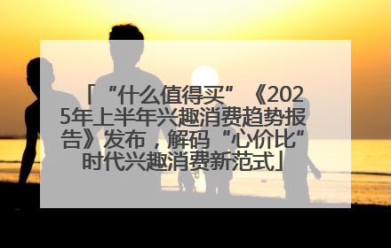 “什么值得买”《2025年上半年兴趣消费趋势报告》发布，解码“心价比”时代兴趣消费新范式