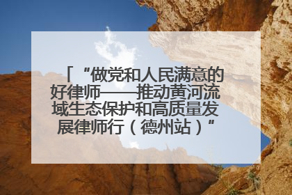 “做党和人民满意的好律师——推动黄河流域生态保护和高质量发展律师行（德州站）”活动成功举办