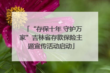 “存保十年 守护万家”吉林省存款保险主题宣传活动启动
