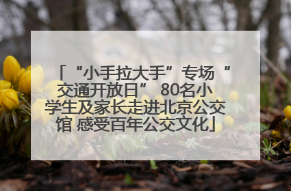 “小手拉大手”专场“交通开放日” 80名小学生及家长走进北京公交馆 感受百年公交文化