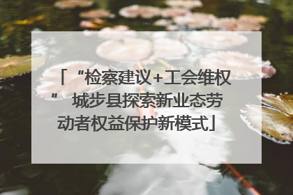 “检察建议+工会维权” 城步县探索新业态劳动者权益保护新模式