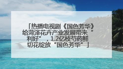 热播电视剧《国色芳华》给菏泽花卉产业发展带来“利好”，1.2亿枝芍药鲜切花绽放“国色芳华”