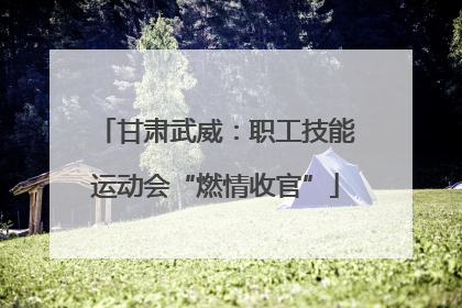 甘肃武威：职工技能运动会“燃情收官”