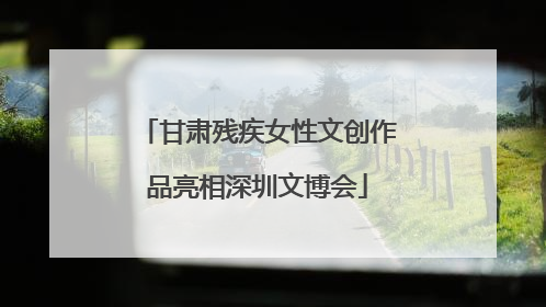 甘肃残疾女性文创作品亮相深圳文博会