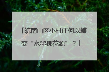 皖南山区小村庄何以蝶变“水墨桃花源”？