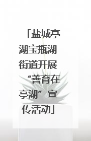 盐城亭湖宝瓶湖街道开展“善育在亭湖”宣传活动