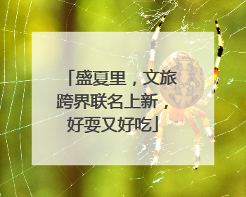 盛夏里，文旅跨界联名上新，好耍又好吃