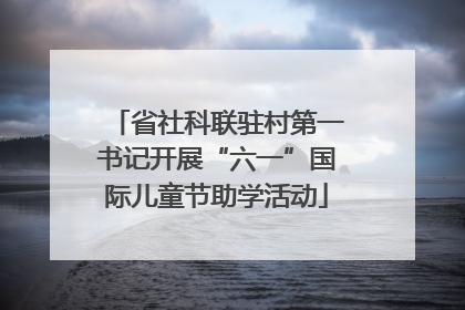 省社科联驻村第一书记开展“六一”国际儿童节助学活动