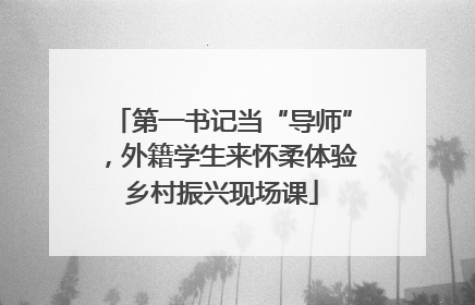 第一书记当“导师”，外籍学生来怀柔体验乡村振兴现场课