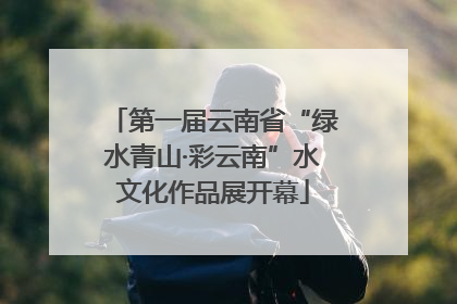 第一届云南省“绿水青山·彩云南”水文化作品展开幕