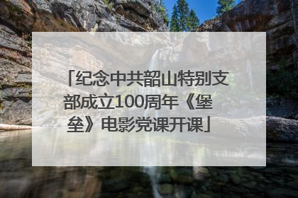 纪念中共韶山特别支部成立100周年《堡垒》电影党课开课