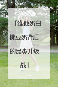 维他奶白桃豆奶背后的品类升级战