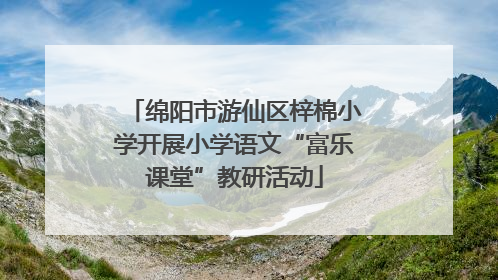 绵阳市游仙区梓棉小学开展小学语文“富乐课堂”教研活动