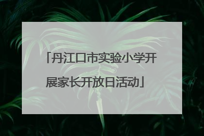 丹江口市实验小学开展家长开放日活动