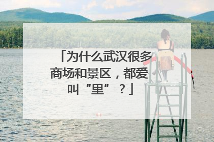 为什么武汉很多商场和景区，都爱叫“里”？
