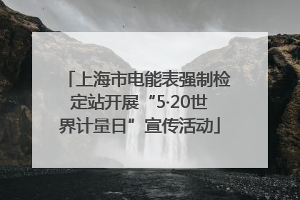 上海市电能表强制检定站开展“5·20世界计量日”宣传活动