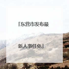 东营市发布最新人事任免