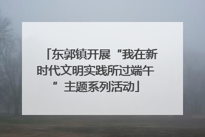 东郭镇开展“我在新时代文明实践所过端午”主题系列活动