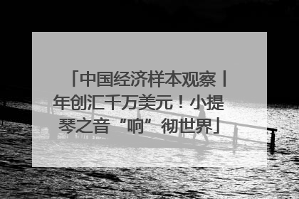 中国经济样本观察丨年创汇千万美元！小提琴之音“响”彻世界