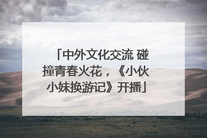 中外文化交流 碰撞青春火花，《小伙小妹换游记》开播
