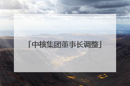 中核集团董事长调整