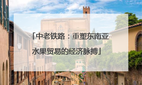中老铁路：重塑东南亚水果贸易的经济脉搏
