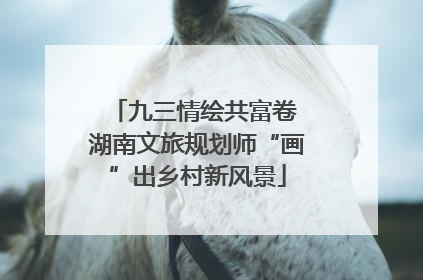 九三情绘共富卷 湖南文旅规划师“画”出乡村新风景