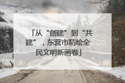 从“创建”到“共建”，东营市精绘全民文明新画卷