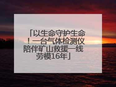 以生命守护生命！一台气体检测仪陪伴矿山救援一线劳模16年