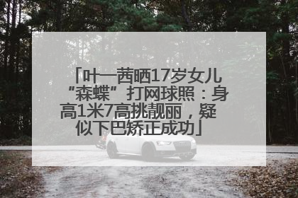 叶一茜晒17岁女儿“森蝶”打网球照：身高1米7高挑靓丽，疑似下巴矫正成功