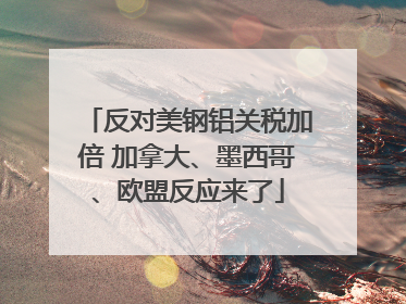 反对美钢铝关税加倍 加拿大、墨西哥、欧盟反应来了