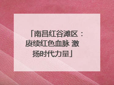 南昌红谷滩区：赓续红色血脉 激扬时代力量
