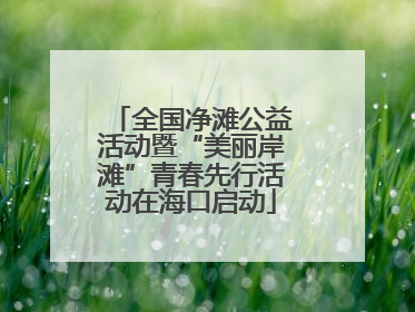 全国净滩公益活动暨“美丽岸滩”青春先行活动在海口启动
