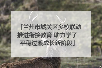 兰州市城关区多校联动推进衔接教育 助力学子平稳过渡成长新阶段