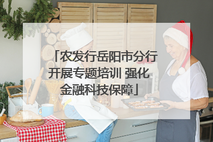 农发行岳阳市分行开展专题培训 强化金融科技保障