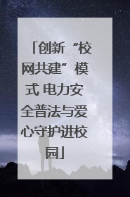 创新“校网共建”模式 电力安全普法与爱心守护进校园