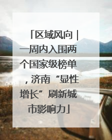 区域风向｜一周内入围两个国家级榜单，济南“显性增长”刷新城市影响力