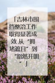 吉林市围挡整治工作取得显著成效 从“拥堵遮目”到“豁然开朗”