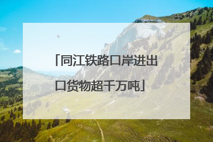 同江铁路口岸进出口货物超千万吨