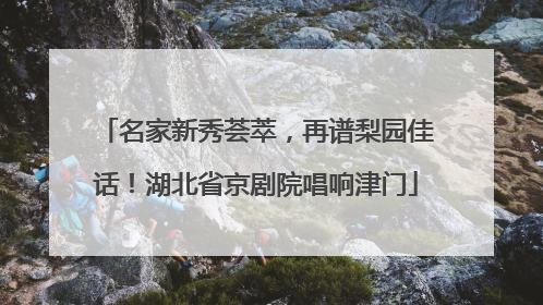 名家新秀荟萃，再谱梨园佳话！湖北省京剧院唱响津门