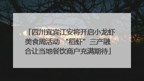 四川宜宾江安将开启小龙虾美食周活动 “稻虾”三产融合让当地餐饮商户充满期待