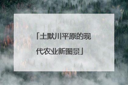 土默川平原的现代农业新图景