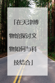 在天津博物馆探讨文物如何与科技结合