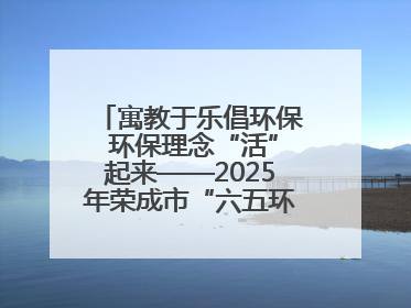 寓教于乐倡环保 环保理念“活”起来——2025年荣成市“六五环境日”宣传活动圆满举行